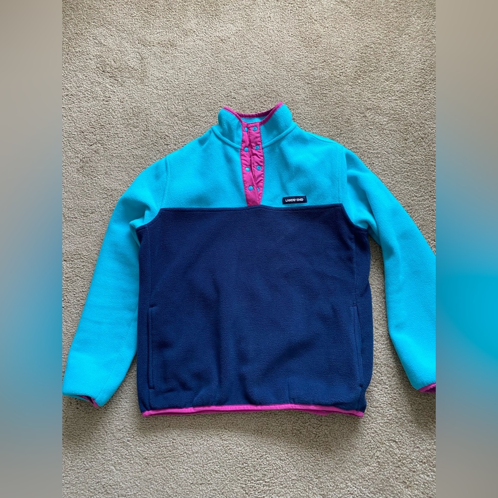 Lands End PS like new multicolor fleece